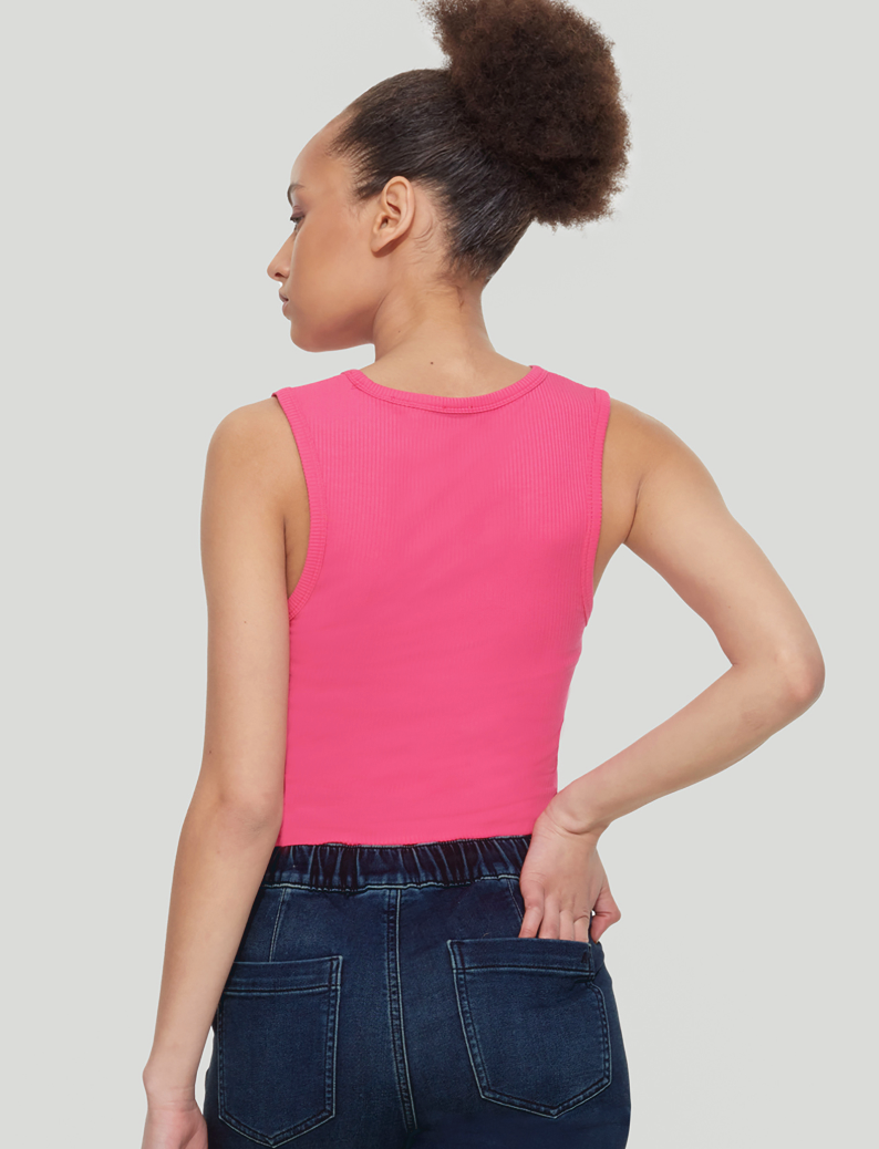 Dex Rib Tank-Fuchsia