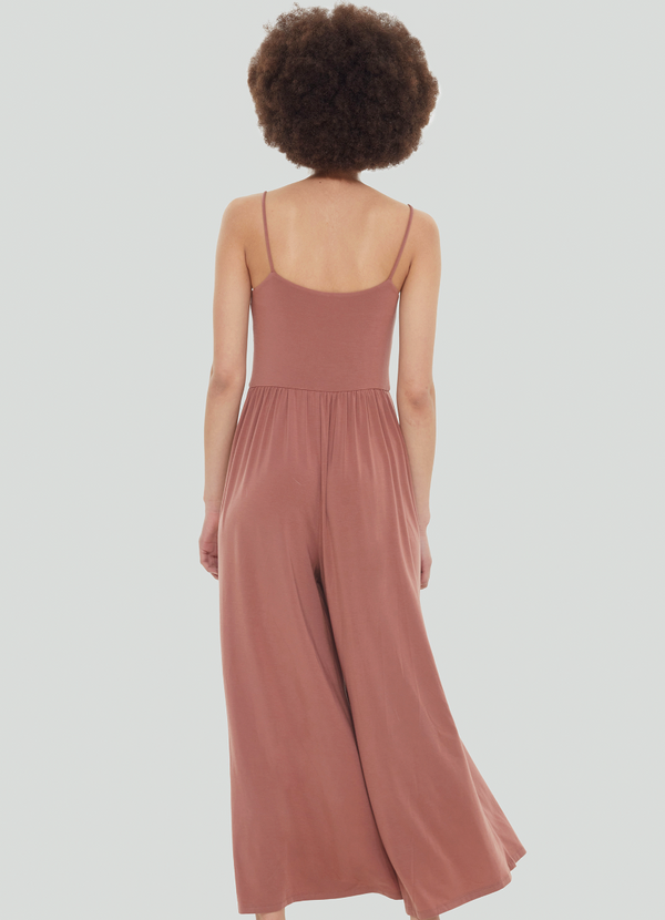 Dex Strappy Jumpsuit-Clay