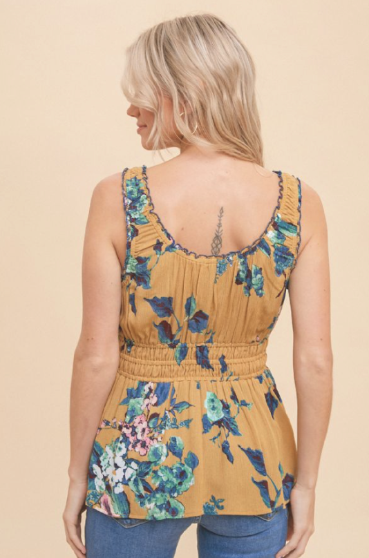 H&T Floral Peplum Blouse