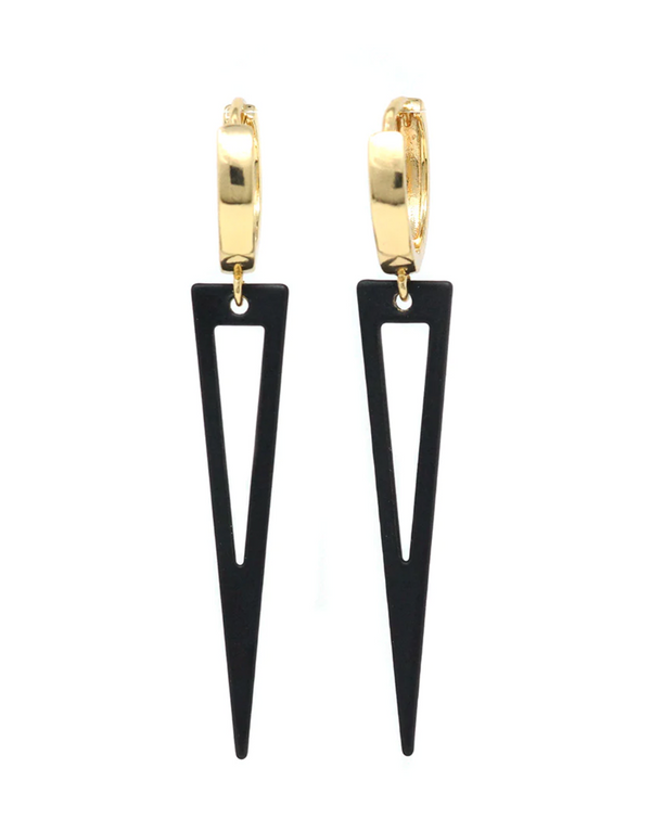 JEN Spike Earrings-Matte Blk