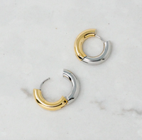 JEN Huggie Earring Silver/Gold