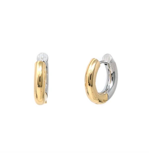 JEN Huggie Earring Silver/Gold