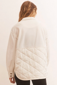 Zsup Fleece/Quilted Jacket-Ivory