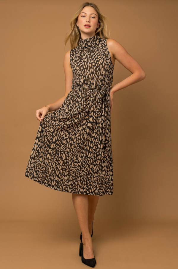GIL Spotted Midi Dress