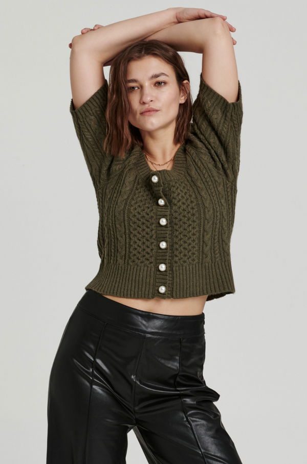 AL Puff Sleeve Cardi