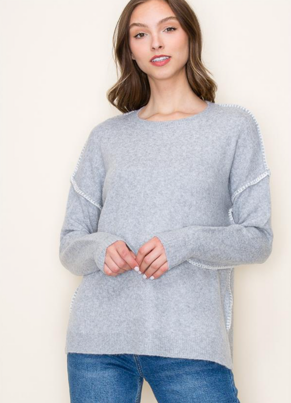 STC Contrast Stitch Sweater