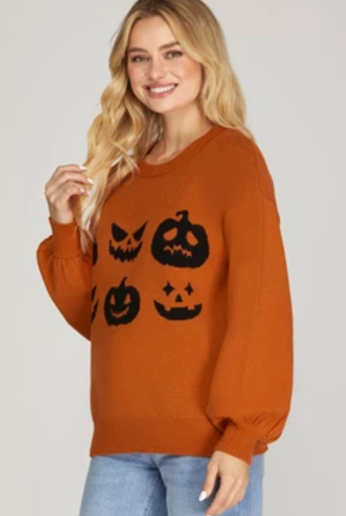 S+S Jack-o-lantern Sweater