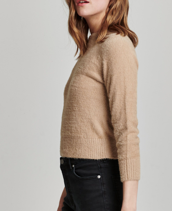 AL Fuzzy Sweater-Beige