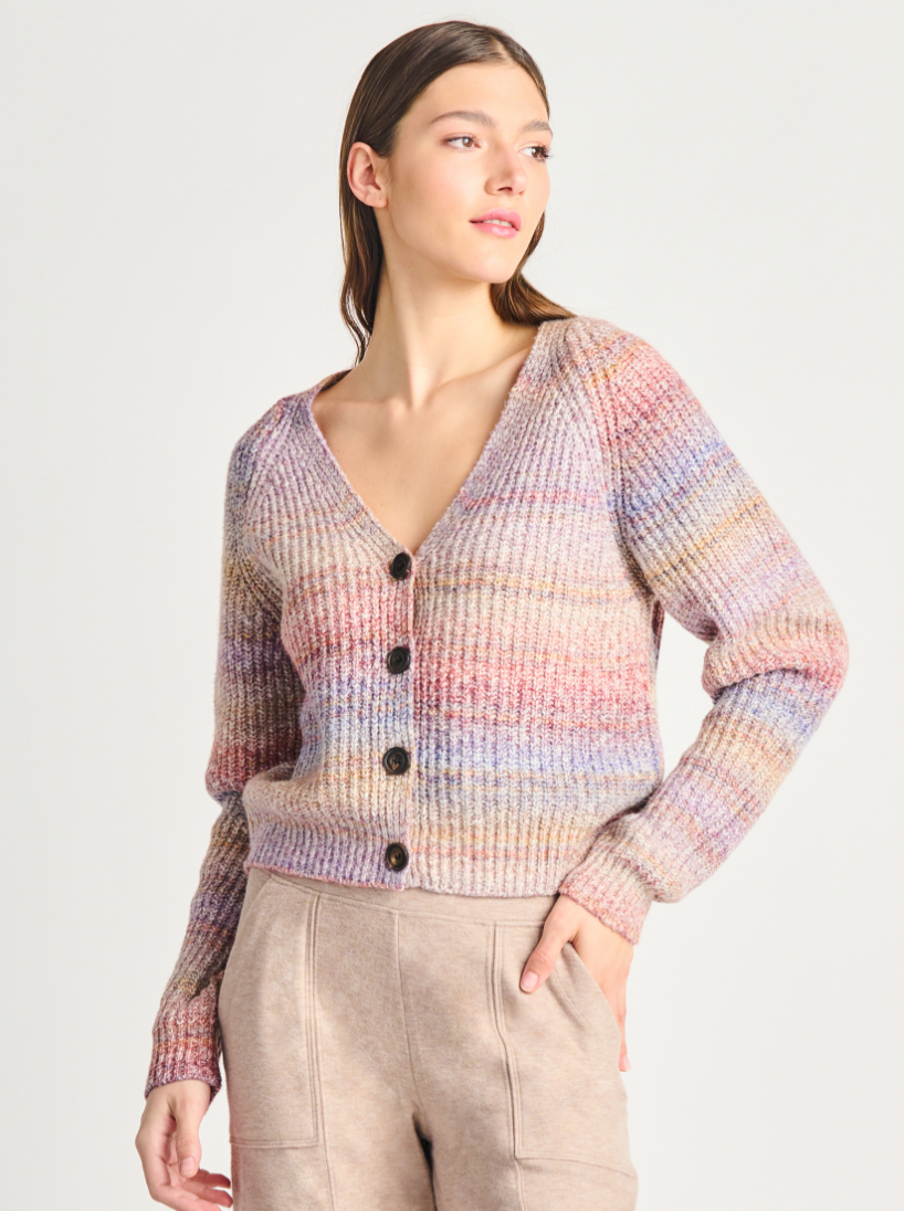 DEX Multi Yarn Button Sweater