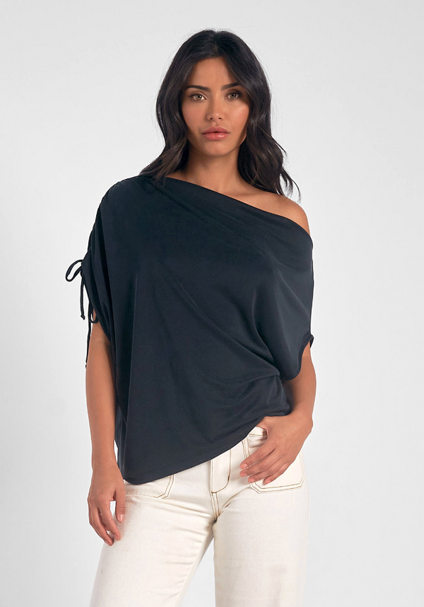 ELN Cinched Shoulder Top