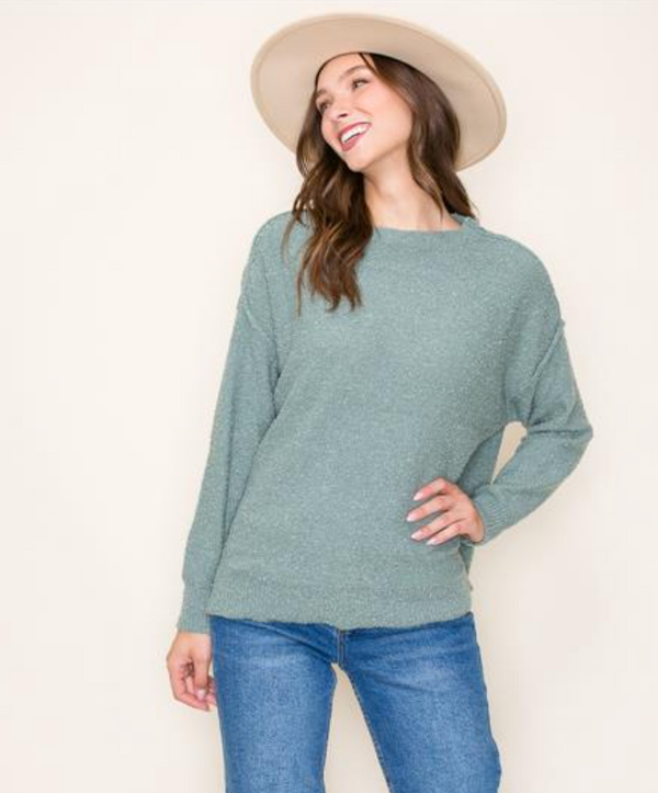 STC Boucle Yarn Sweater