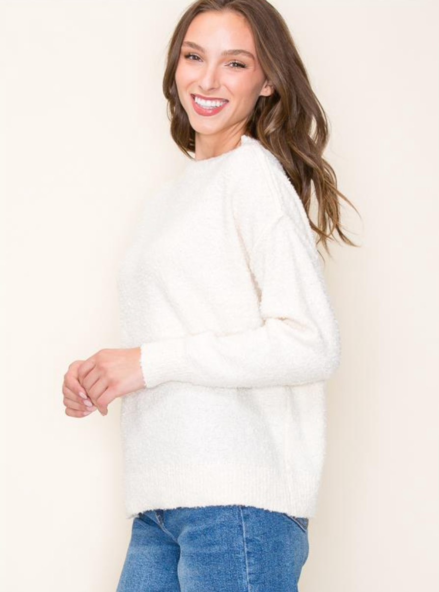 STC Boucle Yarn Sweater