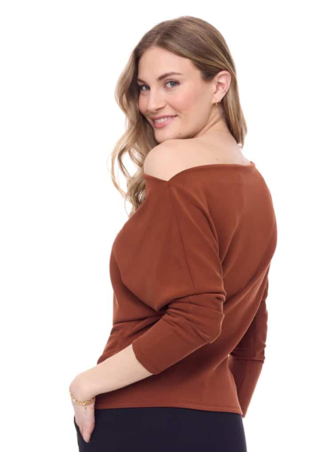 ILTM 3/4 Sleeve Top-Paprika