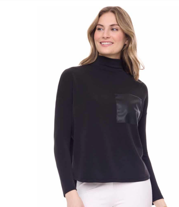 ILTM Contrast Pocket Top-Blk
