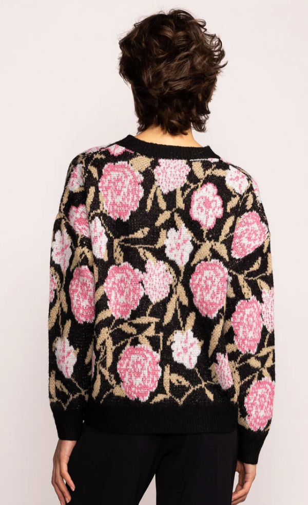 PM Rosie Sweater-Pink/Blk