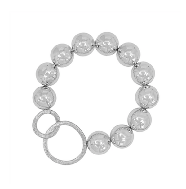 WH Lg Bead Stretch Bracelet