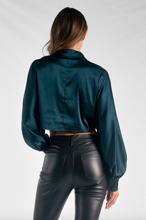 ELN Twist Tie Top-Emerald