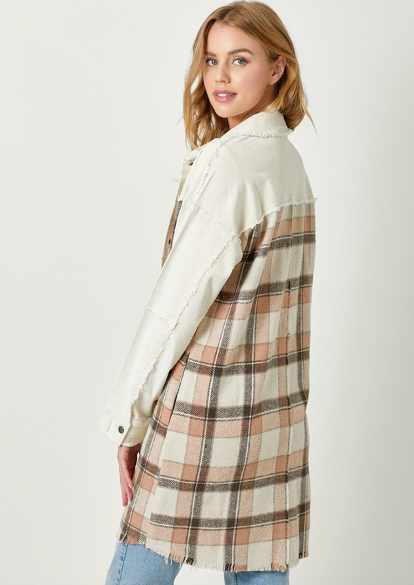 Myst Long Plaid Shacket