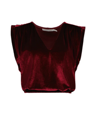 B&Y Simone Velvet Top