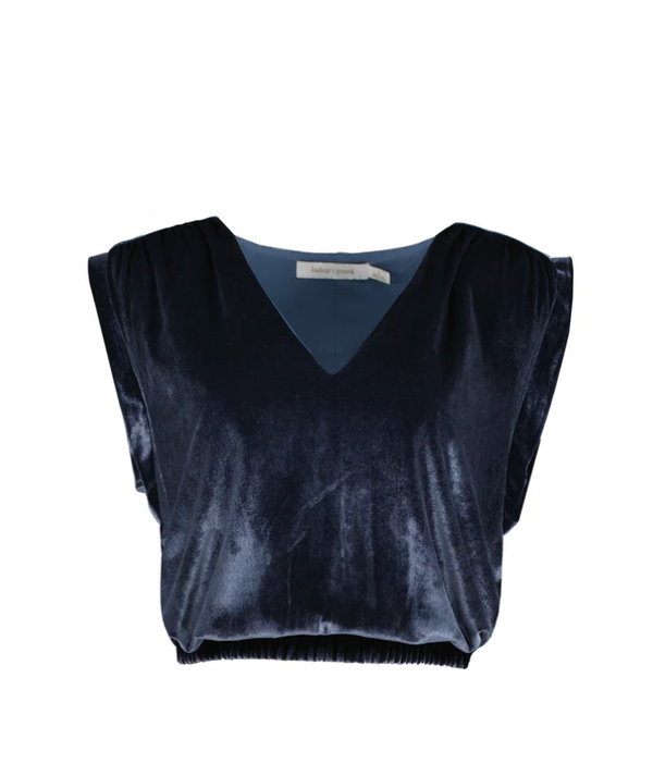 B&Y Simone Velvet Top