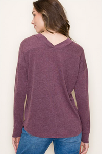 STC Double V Top-Plum