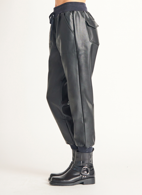DEX Faux Leather Joggers