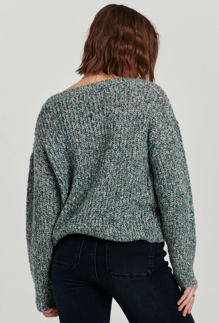 AL Multi Yarn Sweater-Teal