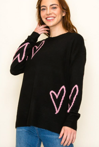 STC Random Hearts Sweater