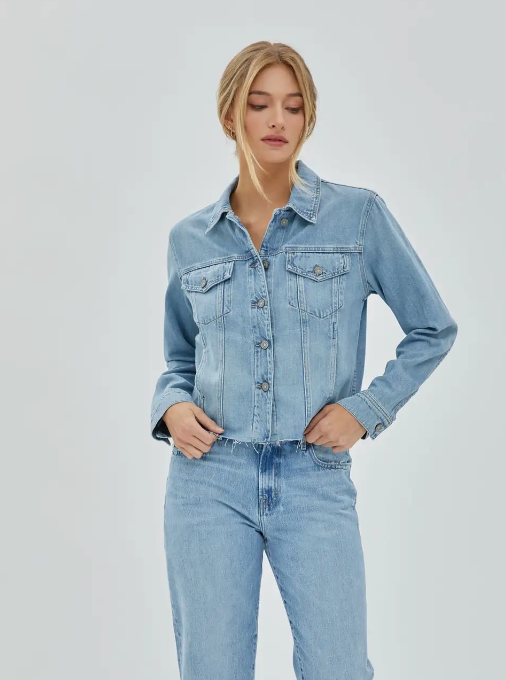HID Cut Hem Jacket-Lt.Blue
