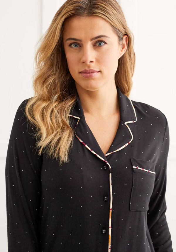 TRBL Pajama Set-Black Dot