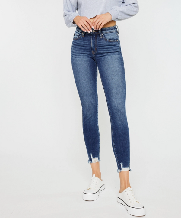 KC Distressed Hem Skinny