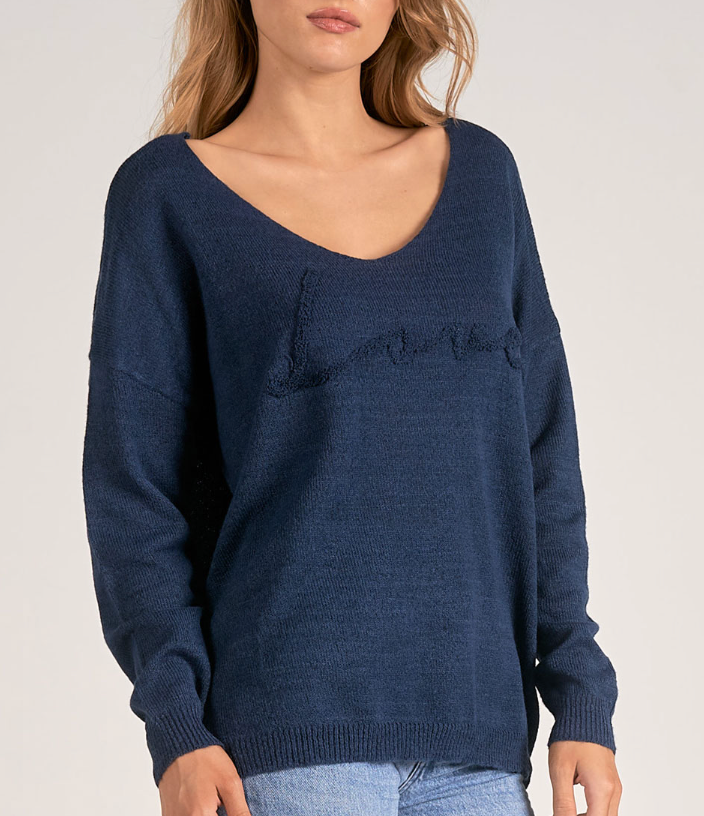 ELN Love Sweater-Navy