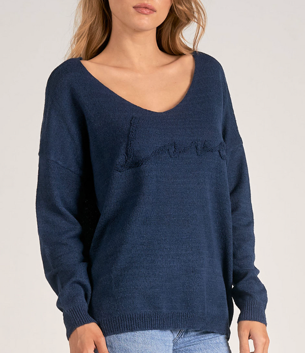 ELN Love Sweater-Navy