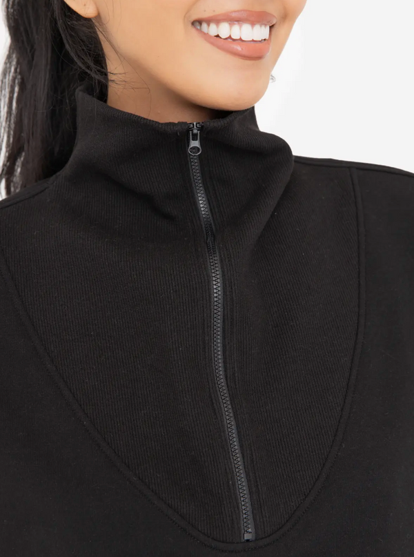 MOB Half Zip-Black