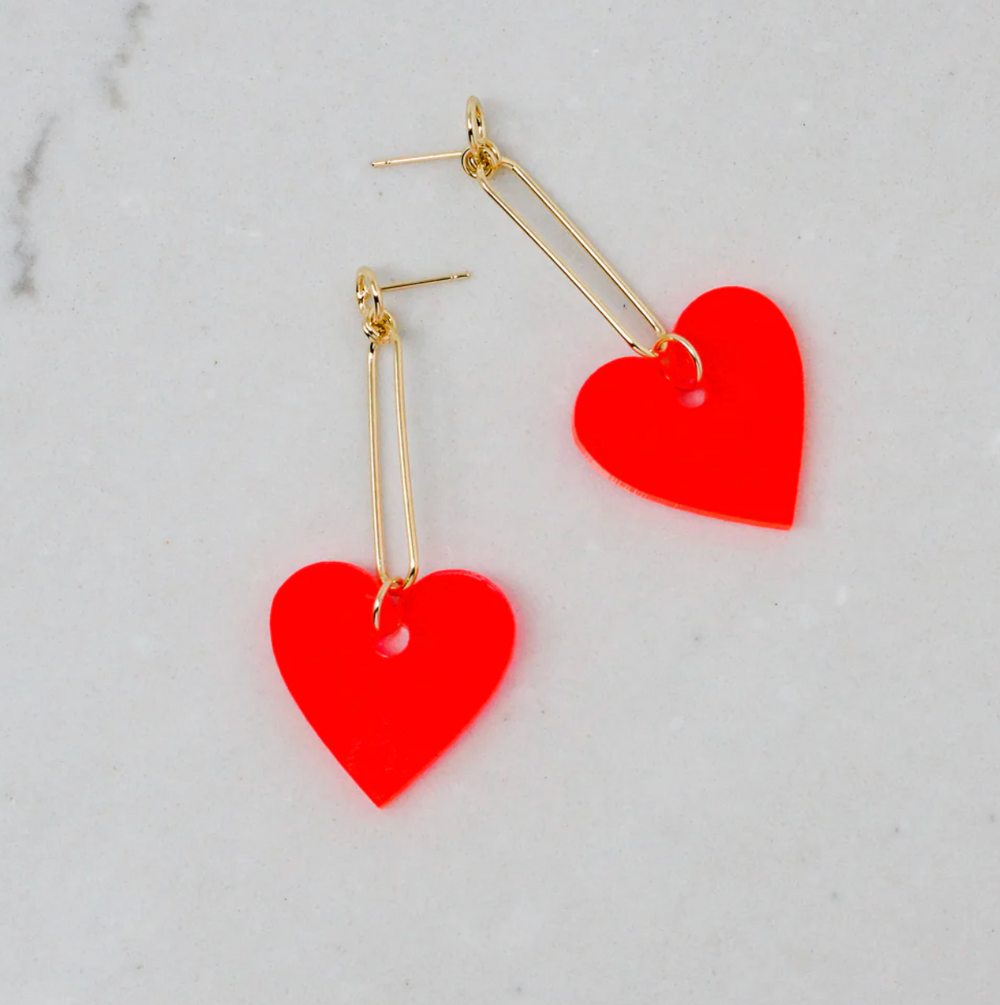 ピアス Luxury Street Wear. ICE Heart Earrings jewelry 01 unisexual Idyllia stud earrings, Heart, Blue, Rhodium plated | Swarovski