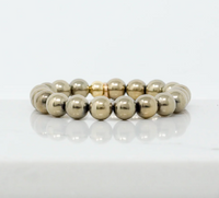 Jen Natural Hematite Bracelet-Gold