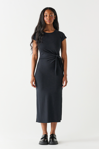 Dex Knot Wrap Midi-Black