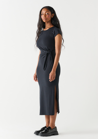 Dex Knot Wrap Midi-Black