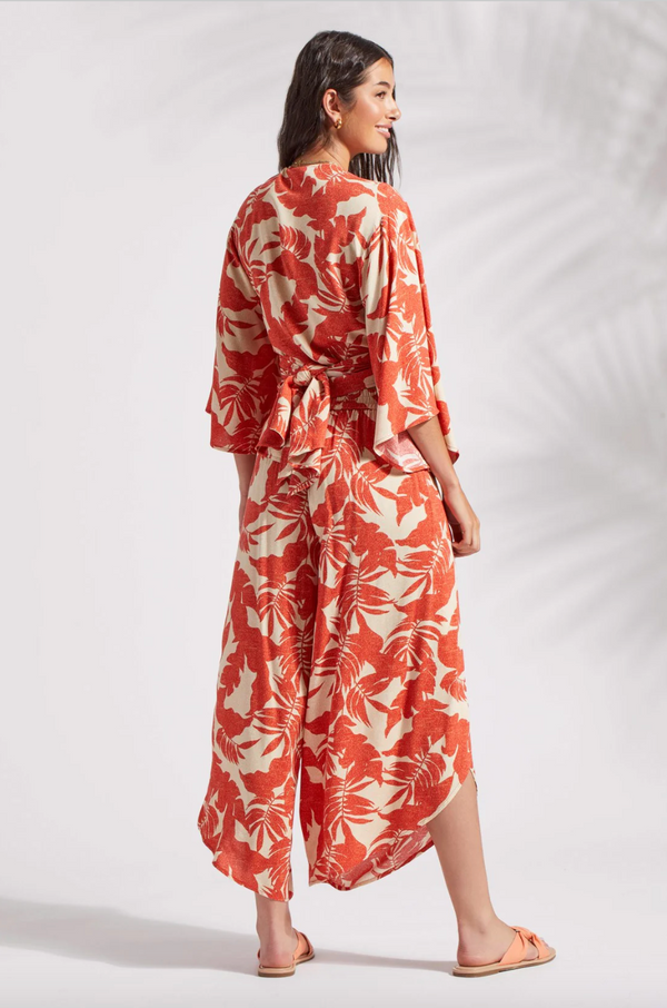 TRBL Palm Print Wrap Pants