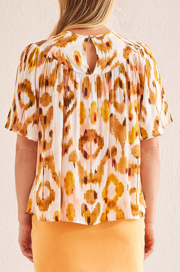 TRBL Smock Neck Blouse