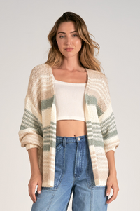 ELN Knit Sweater Cardigan