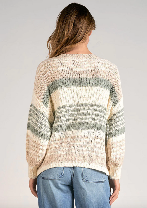 ELN Knit Sweater Cardigan