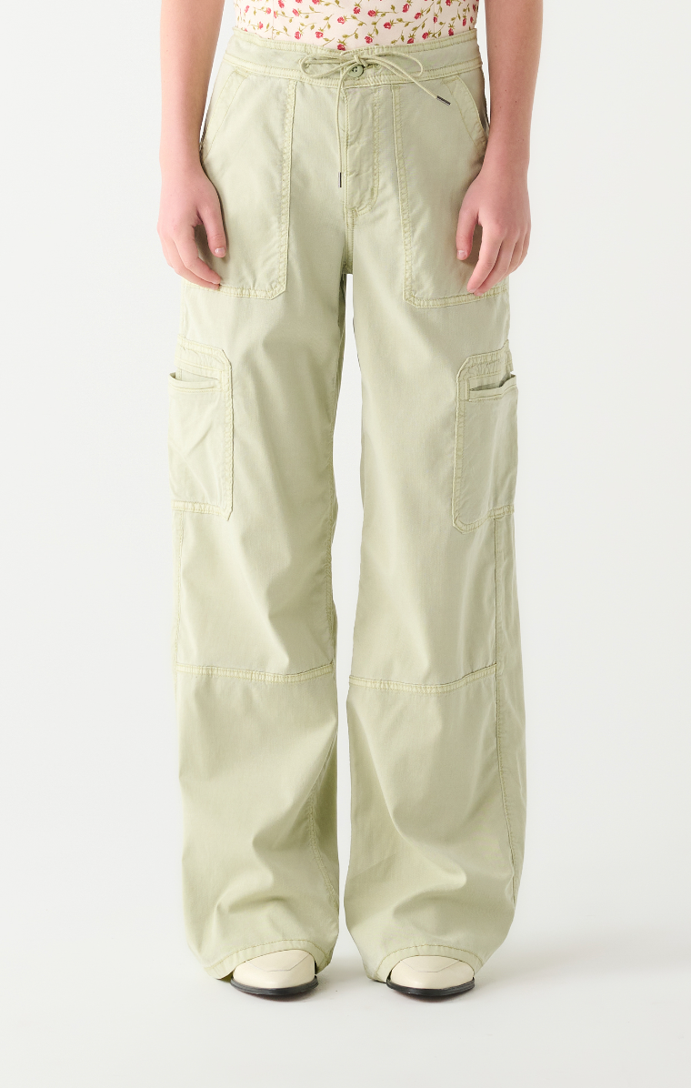 DEX Wide Leg Cargo Pant - Dusty Mint Wash - 2322711 – Style Niche