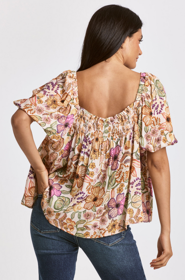 DJ Floral Boho Blouse