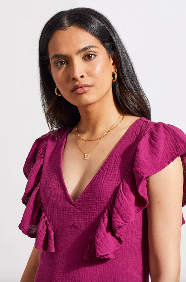 TRBL Gauze Frill Dress