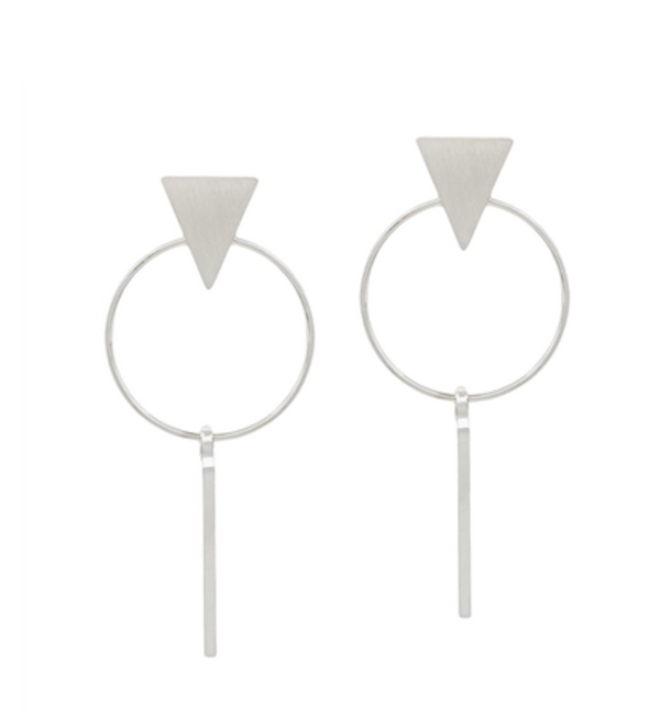 Circle/Triangle Earring