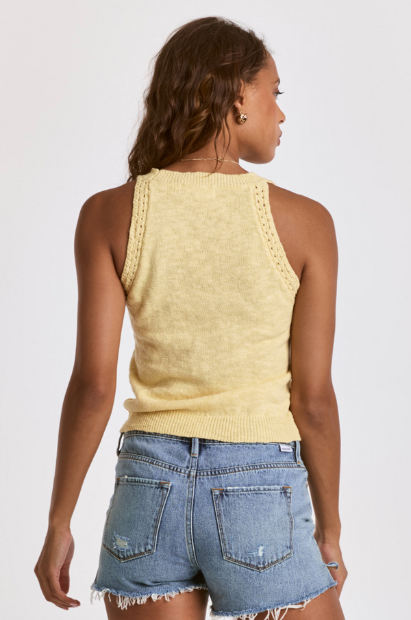 DJ Halter Tank-Yellow