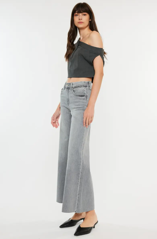 KC Palazzo Crop-L.Gray