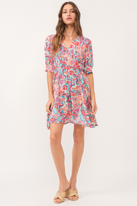 AL Smock Slv Elbow Dress