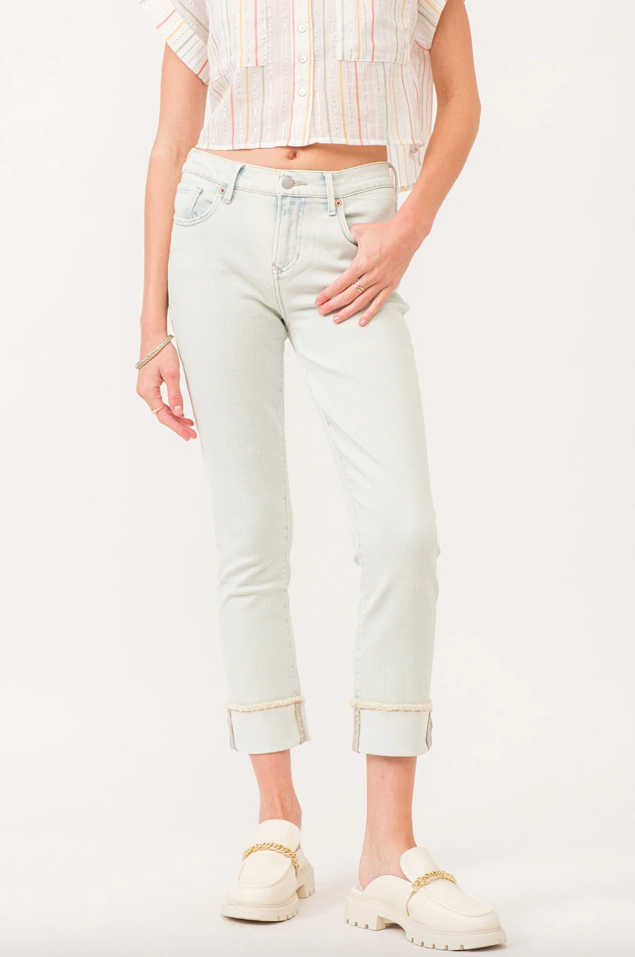 DJ Blaire HR Cuffed Slim Denim